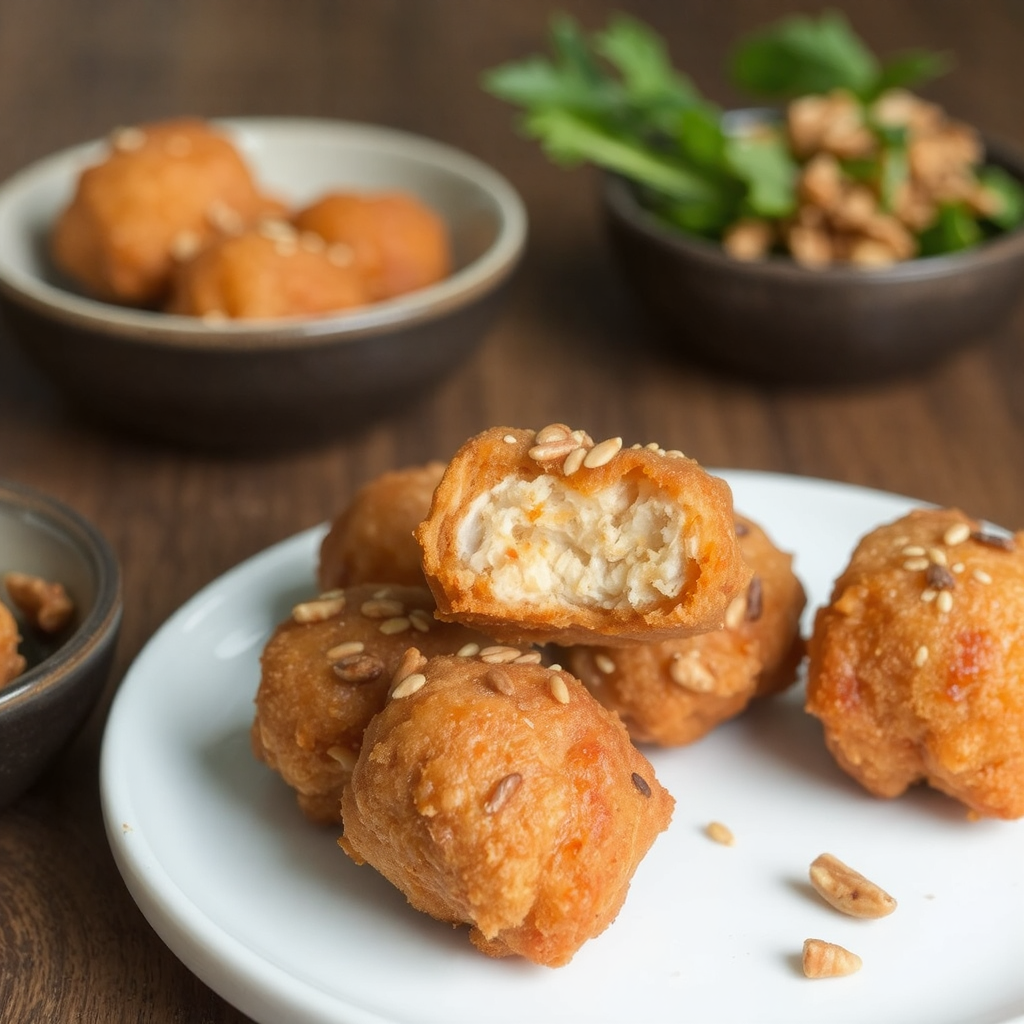 Dakgangjeong – Crispy Korean Chicken Nuggets